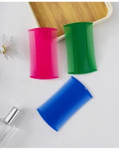Detailed top view of colorful double-sided fine-tooth pet combs for lice removal