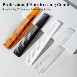 Professional Fine-Tooth Hair Comb PS Plastic Hair Styling Comb For Salon Home Heat Resistant Barber Comb Hairdressing Tool