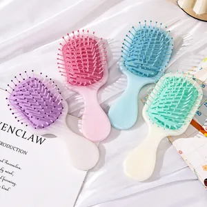 Mini Cushion Hair Brush Portable Massage Comb Macaron Color Air Cushion Hairbrush For Travel Everyday Student Women Hair Care Tool