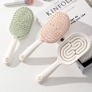 Cepillos de pelo huecos desenredantes para volumen y masaje