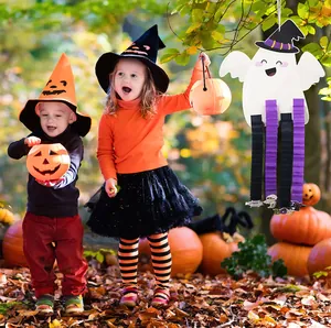 Décoration de fantôme à suspendre avec jambes rétractables pour l'ambiance de Halloween