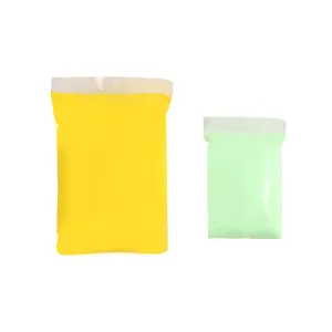 Juego de arcilla de modelado ultraligera para niños manualidades en bolsas amarillas y verdes