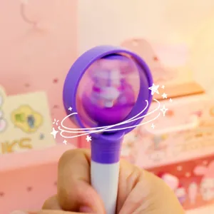 Cute cartoon decompression spinner pen for students writing and office stationery use