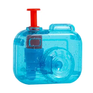 Blauwe glitter camera-vormige waterpistool speelgoed voor kinderen buiten spelen fun