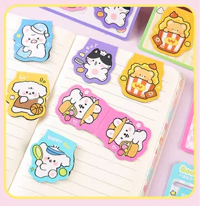 Colorful cute cartoon magnetic bookmarks in various animal shapes for school students