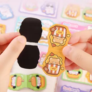 Cute cartoon magnetic bookmarks with funny bear design for students reading