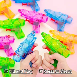 Kleurrijk transparant plastic mini waterpistool speelgoed voor kinderen strand