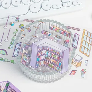 Kreative 3D Cartoon Innenraum Sticker Set für DIY Scrapbooking und Journal Gestaltung