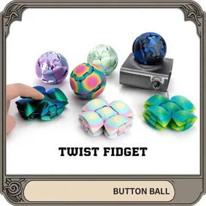 Modern Art 3D Printed Gear Ball Twist Fidget Stress Relief Toy Assembled Model Mechanical Structure Desktop Decoration Creative Gift