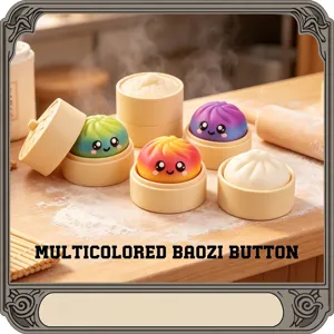 Τρισδιάστατο Εκτυπωμένο Ψωμάκι Baozi Παιχνίδι Fidget Για Ανακούφιση Από Το Στρες Μηχανικό Κουμπί Διακόσμηση Γραφείου Με Βάση Ατμομάγειρα PLA