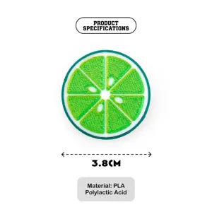 3D printed lime slice fidget coin EDC toy made of PLA material with 3.8cm diameter