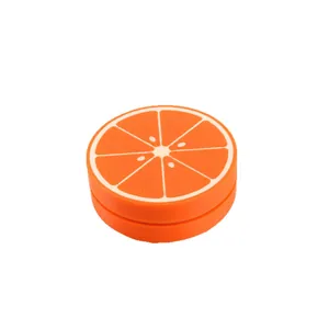 3D printed orange slice fidget slider EDC haptic magnetic coin for daily stress relief.