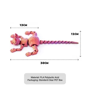 Articulated 3D printed Siamese cat toy model made of PLA material, 30cm length