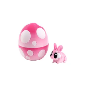 3D printed pink Easter egg and bunny rabbit set creative desktop ornament and gift idea