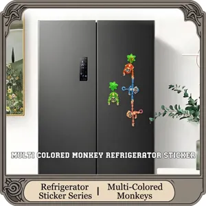 Imanes de nevera de mono impresos en 3D para decoración del hogar y regalos de cocina