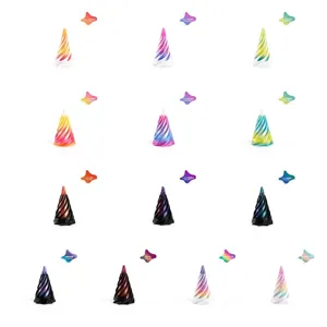 3D-gedruckte Spiral-Fidget-Spielzeug-Kollektion in verschiedenen Seiden-PLA-Farben