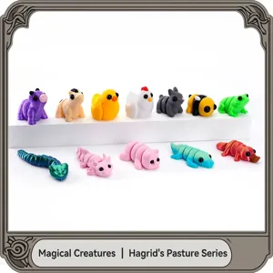 Figuritas de animales articulados impresas en 3D serie Hagrid's Farm juguetes lindos