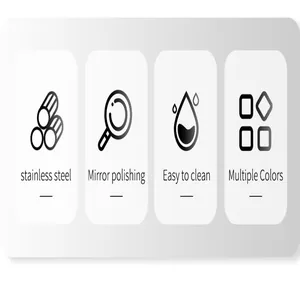 Detailed features of mirror polished stainless steel cutlery including easy clean surface