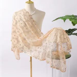Elegant Plum Blossom Sequin Embroidered Shawl For Women Bridal Wedding Evening Dress Wrap Banquet Cheongsam Scarf