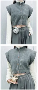 Detailed shot showing trendy mini shell and star acrylic crossbody bags with chain straps