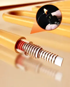 Cross-section of high-strength non-flammable multi-layer heating wire for electric pads