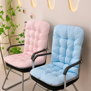 Modern Polyester Cooling Ice Silk Integrated Chair Cushion With 3D Dot Texture Comfortable Breathable Tufted Seat Back Cushion For Office Home Living Room Decoration