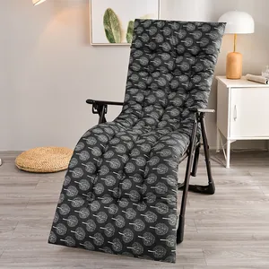 Premium thickened brushed lounger cushion featuring a stylish white tree pattern design