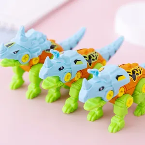 Jouet dinosaure à démonter DIY coloré avec vis pour l'éveil créatif des jeunes enfants