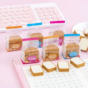 Niedliche Radiergummis in Toastbrotform für Schüler Briefpapier Geschenk