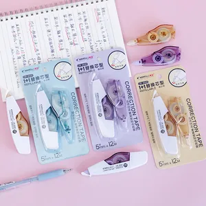 Morandi Retractable Correction Tape Portable Transparent Replaceable Core Eraser Tape For Student School Office Supplies