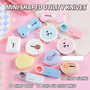 Mini-cutters mignons en forme d'os et ronds pour le déballage et les loisirs créatifs