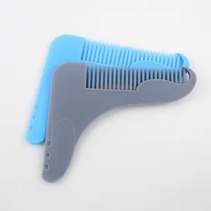 Peine Moldeador de Barba Profesional para Hombre Plantilla para Estilo de Barba Recorte de Patillas Línea del Cuello Plástico