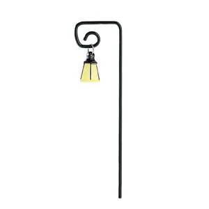Estaca de farola luminosa en miniatura para decoración de micro paisajes de musgo