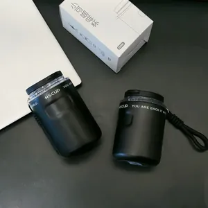 Detail view of black 304 stainless steel coffee mugs with original packaging box