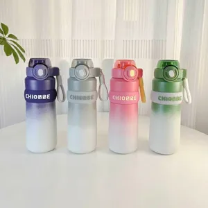 316 Stainless Steel Vacuum Flask Large Capacity Insulated Water Bottle With Straw And Locking Lid Portable Dual Drink Car Mug For Outdoor Travel Office