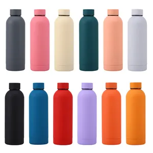 Colorful 304 stainless steel insulated sports water bottles in 12 matte finishes.