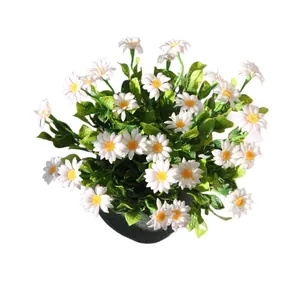 Realistic artificial white chamomile daisy bouquet for outdoor and garden decoration