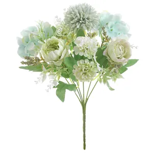 Noords kunstmatig pioenroos hortensia boeket voor bruiloft decor