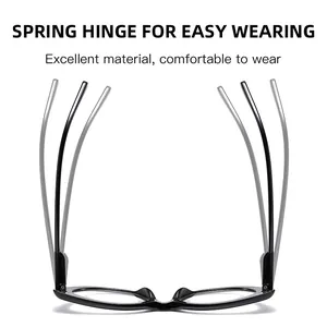 Close-up detail showing the flexible spring hinge of cat-eye reading glasses for comfort