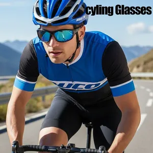 Occhiali da sole polarizzati da ciclismo per sport con protezione UV e lenti a specchio
