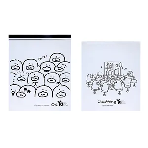 Waterproof frosted storage bags with cute cartoon characters for kids travel gear