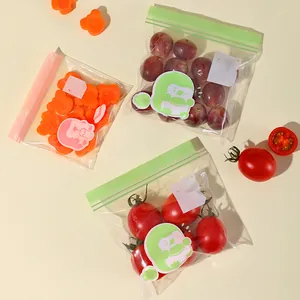 Sacchetti riutilizzabili per alimenti con simpatici cartoni animati