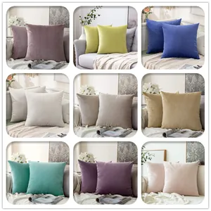 Elegant Nordic style solid color velvet cushion covers available in various colors