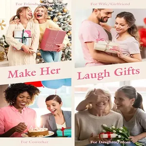 Herzliche Geschenkszenen für Frauen mit einer floralen Make-up-Tasche aus Leinen.
