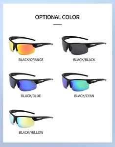 Detailed view of optional color variants for polarized sports cycling sunglasses