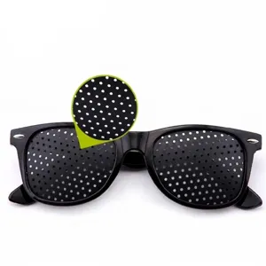 Professional Pinhole Glasses For Vision Correction Stenopeic Glasses Sun Protection Polycarbonate Full Frame Eyewear For Men Women