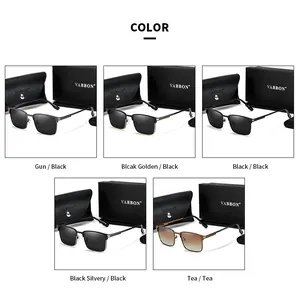 Stylish men's polarized metal sunglasses in five colors for driving and sun protection