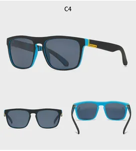 Vue détaillée des lunettes de soleil sport polarisées modèle 731 sous trois angles