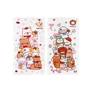Cute cartoon animal photo card binder with 50 pages for collectible card storage