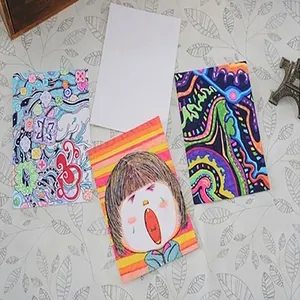 Premium thick white cardstock for DIY hand-drawn postcards and creative graffiti art cards